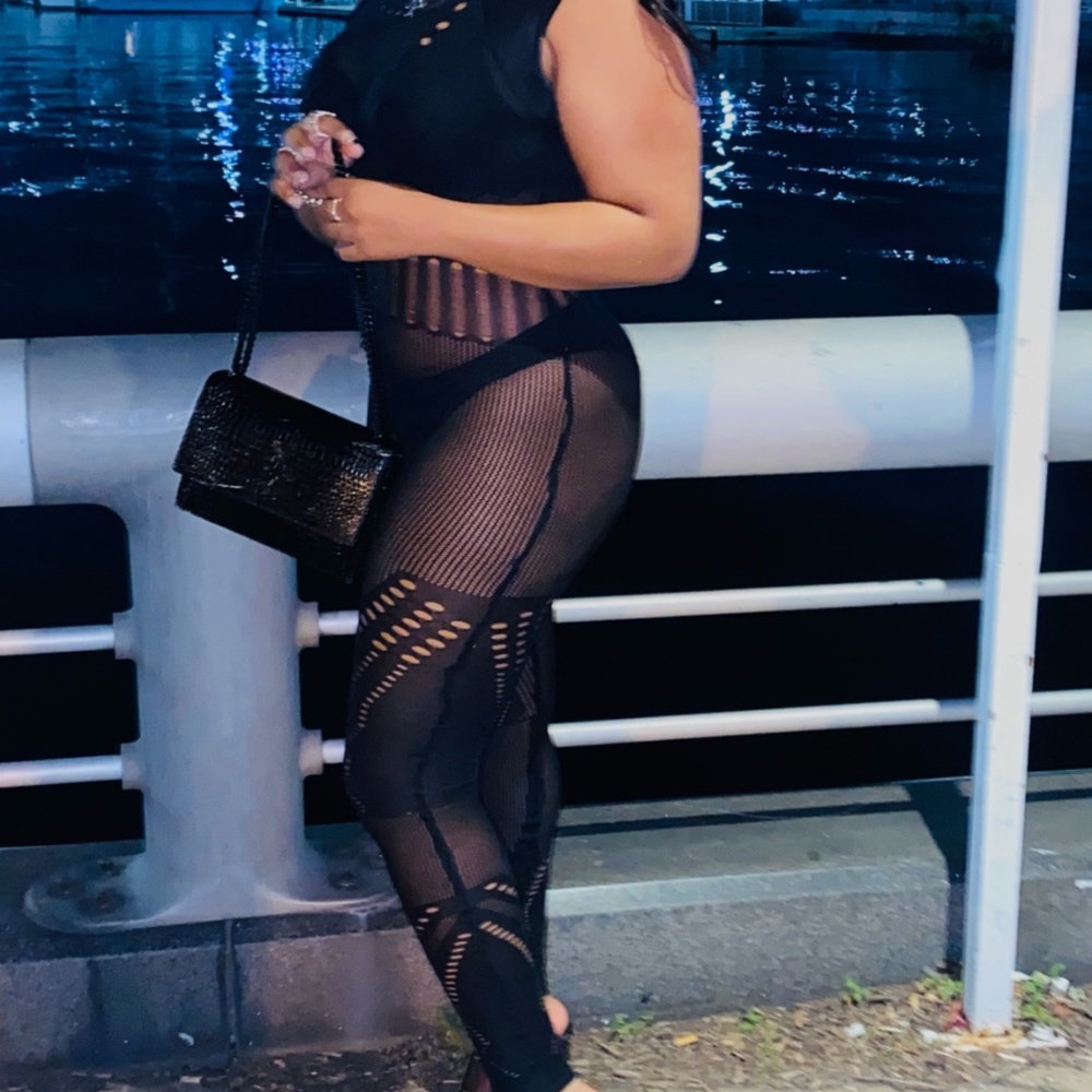 Stocking material bodysuit